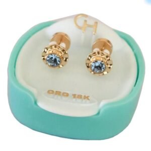 143 CH Strass grande Agua Marina