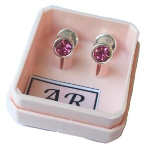 14 A-R Aro Plata 900 Susanito con Strass Rosa