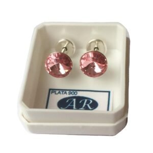 47 A-R Aro Plata 900 Cristal Rivoli Rosa