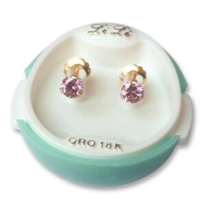 823 LILI Oro con Tuerca Grifa Rosa