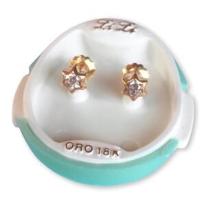 826 LILI Oro con Tuerca Estrella Blanca